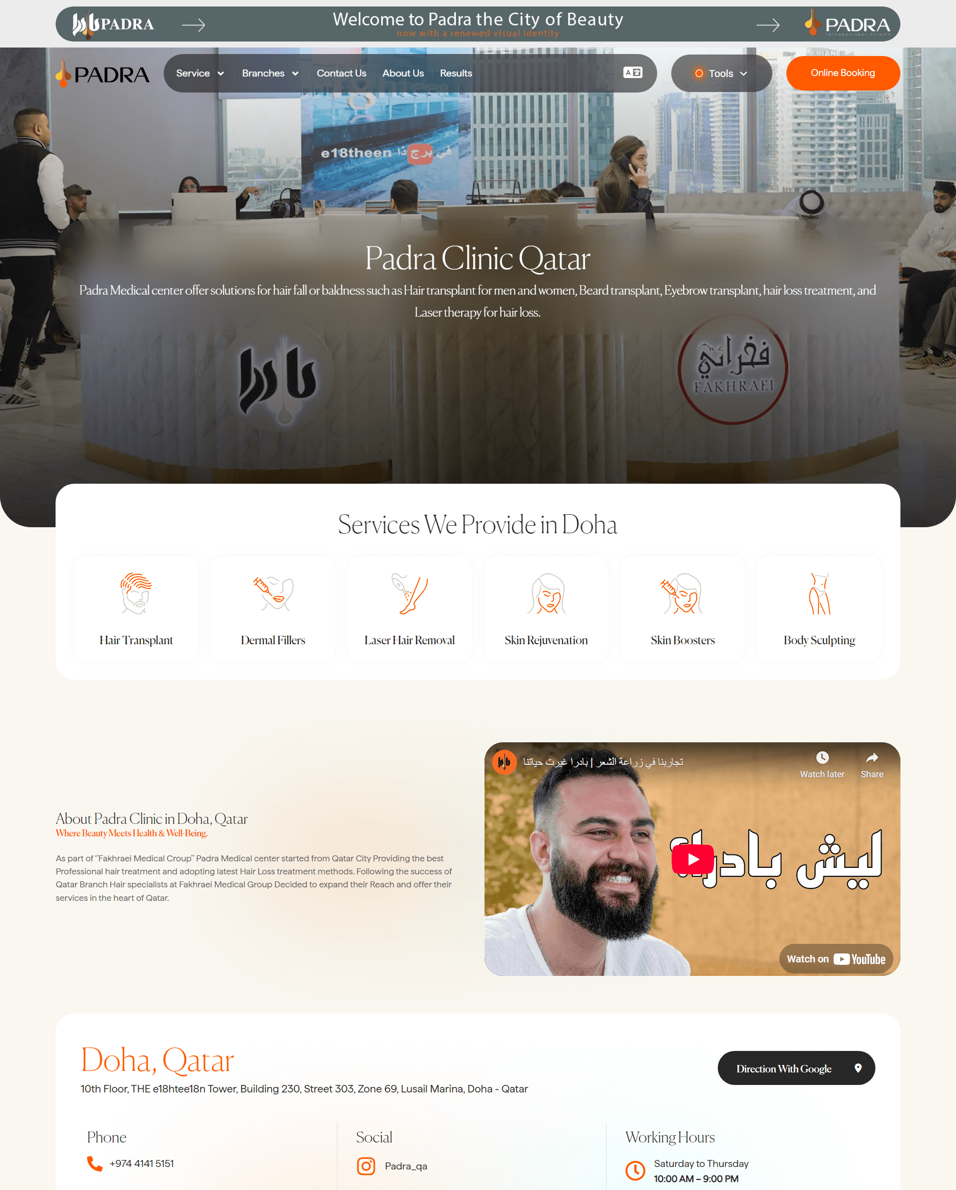 Padra Website design
